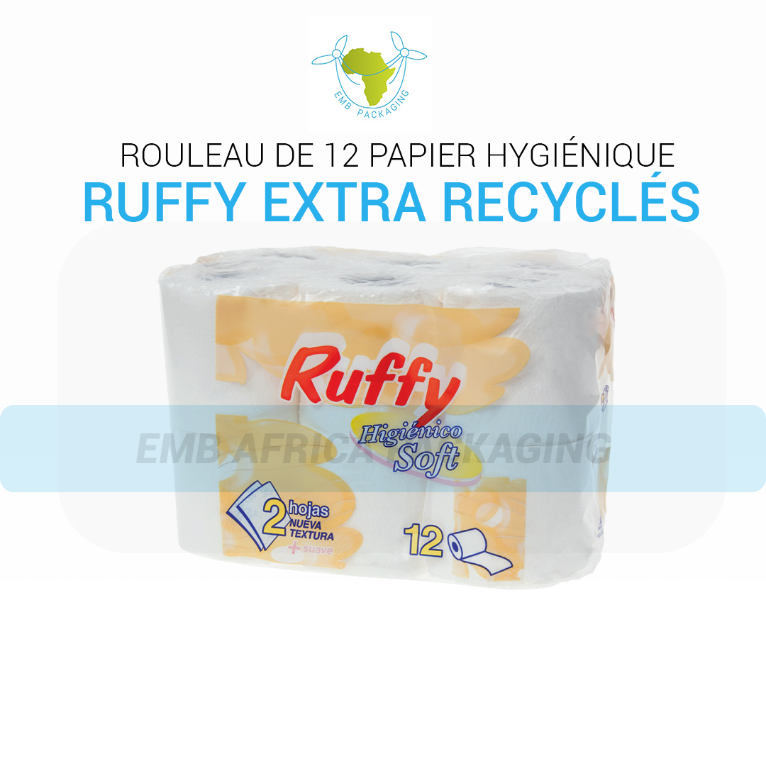 Papier Toilette Hygiénique Ruffy 8x12 unités