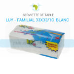 Serviette de table LUY - Format Familial 33X33 un Pli